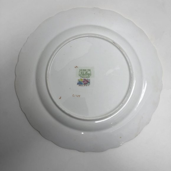 Shelley Ripon Shape, Melody Pattern  Antique Tea Cup and Plate - Picture 9 of 9